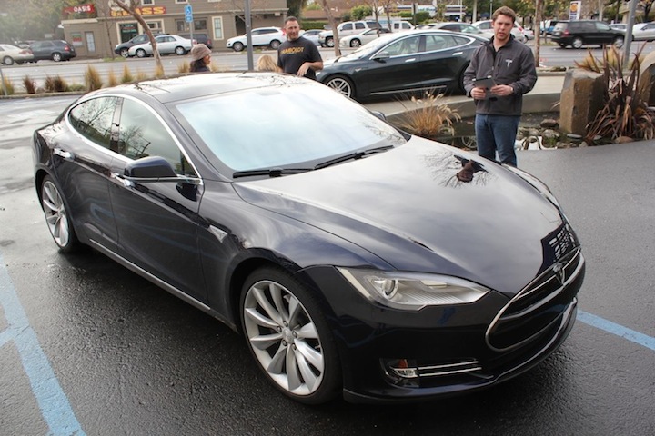 Blue Model S